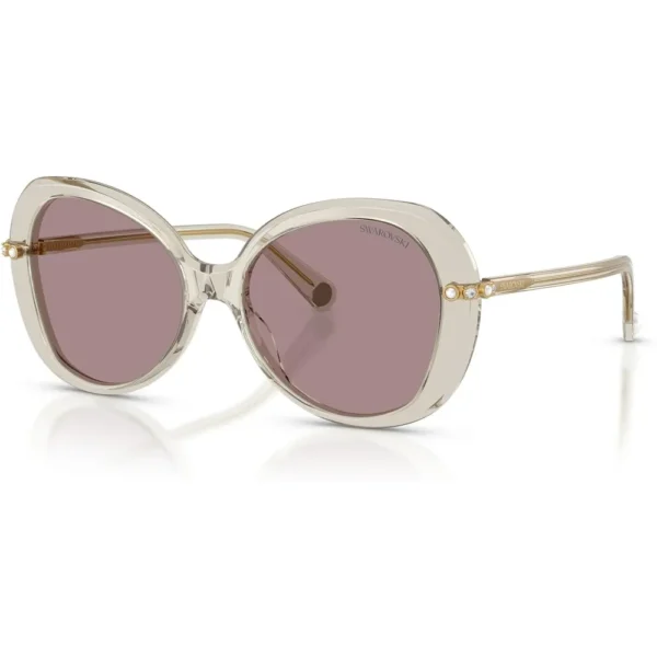 SWAROVSKI LENTES DE SOL MARIPOSA SK6059 55 MM MUJER |  TRANSPARENT BEIGE/VIOLET