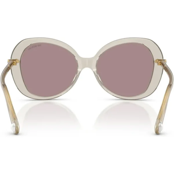 SWAROVSKI LENTES DE SOL MARIPOSA SK6059 55 MM MUJER |  TRANSPARENT BEIGE/VIOLET