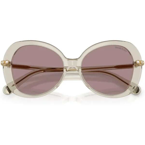 SWAROVSKI LENTES DE SOL MARIPOSA SK6059 55 MM MUJER |  TRANSPARENT BEIGE/VIOLET