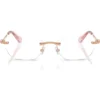 SWAROVSKI MONTURA OVAL SK1037 56 MM MUJER | ROSE GOLD/DEMO LENS