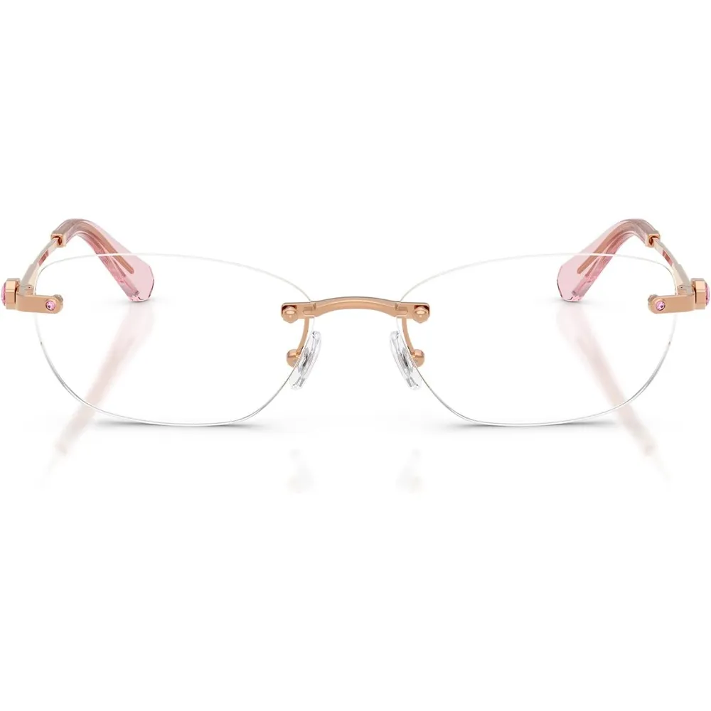 SWAROVSKI MONTURA OVAL SK1037 56 MM MUJER | ROSE GOLD/DEMO LENS
