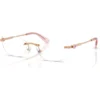 SWAROVSKI MONTURA OVAL SK1037 56 MM MUJER | ROSE GOLD/DEMO LENS