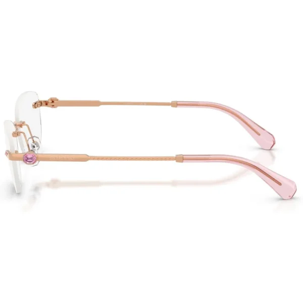 SWAROVSKI MONTURA OVAL SK1037 56 MM MUJER | ROSE GOLD/DEMO LENS