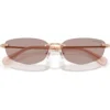 SWAROVSKI LENTES DE SOL SK7045D 57 MM MUJER | ROSE GOLD/LIGHT PURPLE BROWN
