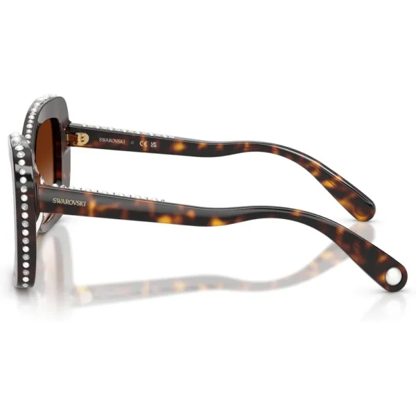 SWAROVSKI LENTES DE SOL MARIPOSA SK6062U 51 MM MUJER | HAVANA/CRYSTAL/GRADIENT BROWN