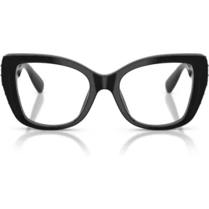 SWAROVSKI MONTURA MARIPOSA SK2066U 53 MM MUJER | BLACK/SILVER/DEMO LENS