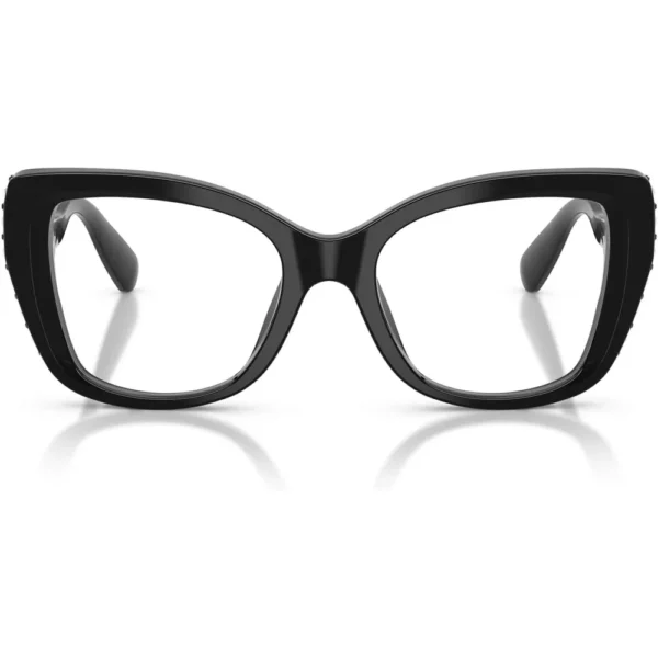 SWAROVSKI MONTURA MARIPOSA SK2066U 53 MM MUJER | BLACK/SILVER/DEMO LENS