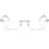 SWAROVSKI MONTURA OVAL SK1037 54 MM MUJER | SILVER/DEMO LENS