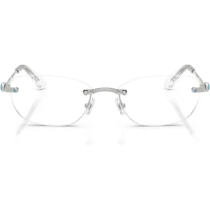 SWAROVSKI MONTURA OVAL SK1037 54 MM MUJER | SILVER/DEMO LENS