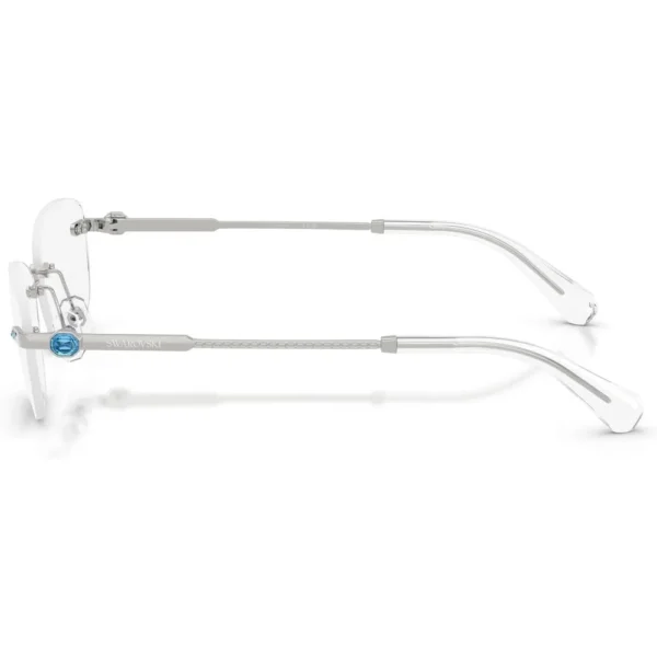 SWAROVSKI MONTURA OVAL SK1037 54 MM MUJER | SILVER/DEMO LENS