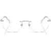 SWAROVSKI MONTURA SK1038 54 MM MUJER | SILVER/DEMO LENS