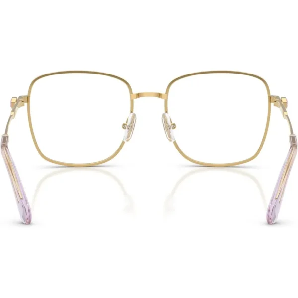 SWAROVSKI MONTURA CUADRADO SK1036 55 MM MUJER | GOLD/LIGHT VIOLET/DEMO LENS