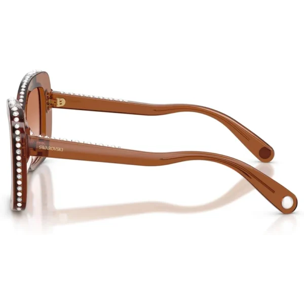 SWAROVSKI LENTES DE SOL MARIPOSA SK6062U 51 MM MUJER | TRANSPARENT BROWN/GRADIENT BROWN