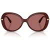 SWAROVSKI LENTES DE SOL SK6059 55 MM MUJER | TRANSPARENT BURGUNDY/DARK VIOLET