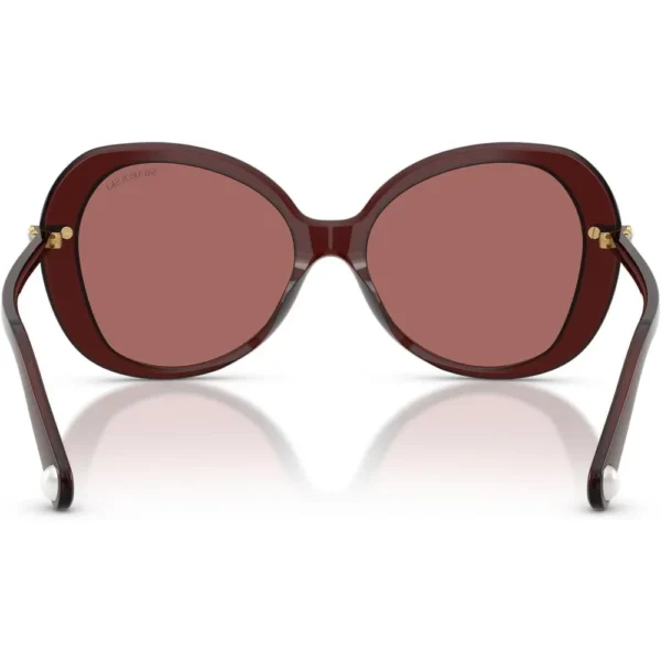 SWAROVSKI LENTES DE SOL SK6059 55 MM MUJER | TRANSPARENT BURGUNDY/DARK VIOLET
