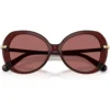 SWAROVSKI LENTES DE SOL SK6059 55 MM MUJER | TRANSPARENT BURGUNDY/DARK VIOLET