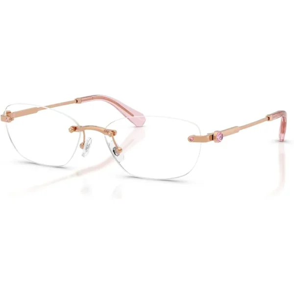 SWAROVSKI MONTURA OVAL SK1037 54 MM MUJER | ROSE GOLD/DEMO LENS
