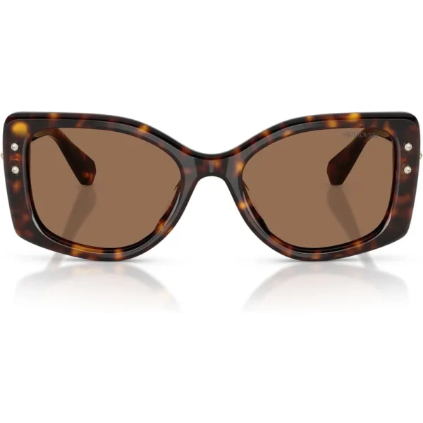 SWAROVSKI LENTES DE SOL CUADRADO SK6058U 54 MM MUJER | HAVANA/DARK BROWN