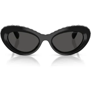SWAROVSKI LENTES DE SOL SK6061U 51 MM MUJER | BLACK/CRYSTAL/DARK GREY
