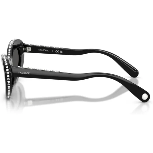 SWAROVSKI LENTES DE SOL SK6061U 51 MM MUJER | BLACK/CRYSTAL/DARK GREY