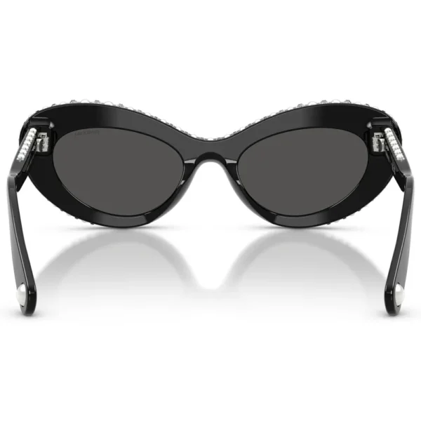 SWAROVSKI LENTES DE SOL SK6061U 51 MM MUJER | BLACK/CRYSTAL/DARK GREY