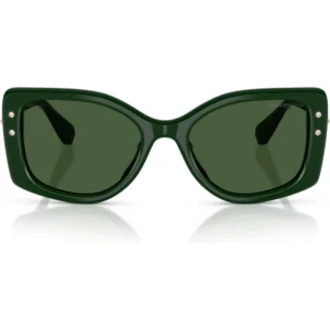 SWAROVSKI LENTES DE SOL CUADRADO SK6058U 54 MM MUJER | DARK GREEN/DARK GREEN