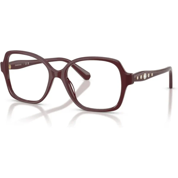 b0gl4tp2ng_1_webp.webp SWAROVSKI MONTURA CUADRADO SK2063 56 MM MUJER | BURGUNDY/DEMO LENS