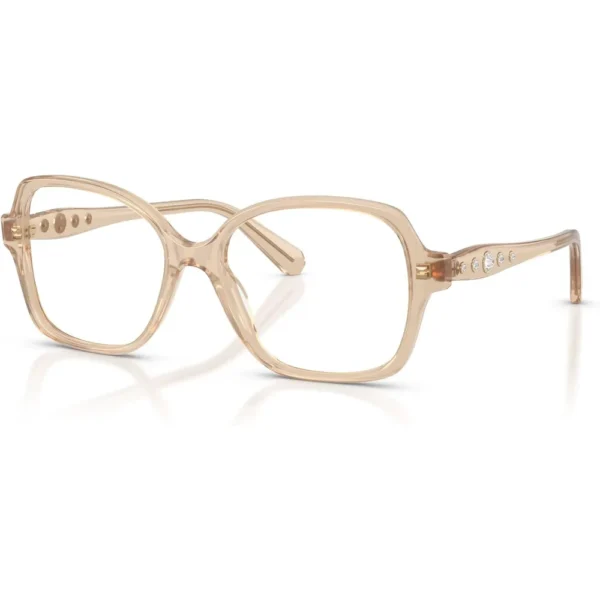 b0gl4vwpsd_1_webp.webp SWAROVSKI MONTURA CUADRADO SK2063 54 MM MUJER | MILKY BEIGE/DEMO LENS