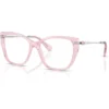 SWAROVSKI MONTURA SK2060 53 MM MUJER | TRANSPARENT PINK/DEMO LENS