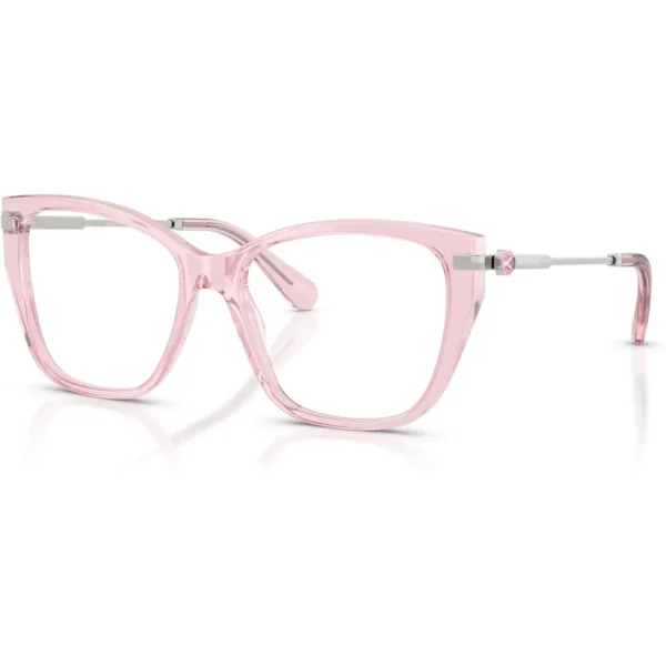 SWAROVSKI MONTURA SK2060 53 MM MUJER | TRANSPARENT PINK/DEMO LENS