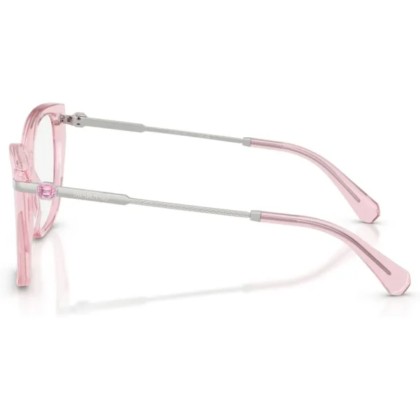 SWAROVSKI MONTURA SK2060 53 MM MUJER | TRANSPARENT PINK/DEMO LENS