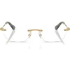 SWAROVSKI MONTURA OVAL SK1037 54 MM MUJER | GOLD/DEMO LENS