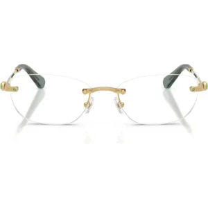 SWAROVSKI MONTURA OVAL SK1037 54 MM MUJER | GOLD/DEMO LENS