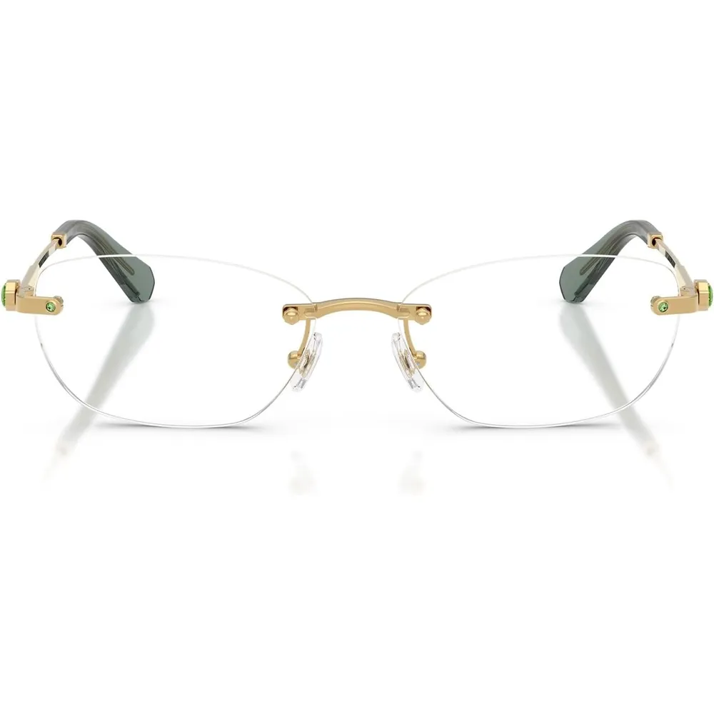 SWAROVSKI MONTURA OVAL SK1037 54 MM MUJER | GOLD/DEMO LENS