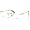 SWAROVSKI MONTURA OVAL SK1037 54 MM MUJER | GOLD/DEMO LENS
