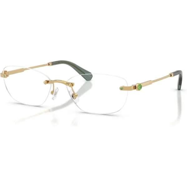 SWAROVSKI MONTURA OVAL SK1037 56 MM MUJER | GOLD/DEMO LENS