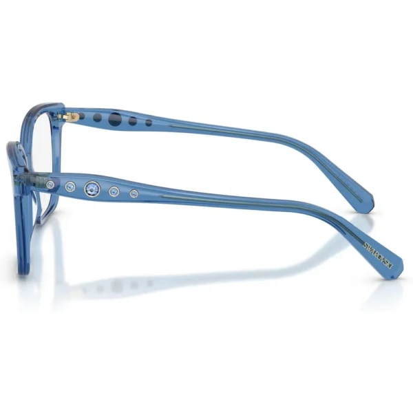 SWAROVSKI MONTURA CUADRADO SK2061 53 MM MUJER | TRANSPARENT BLUE/DEMO LENS