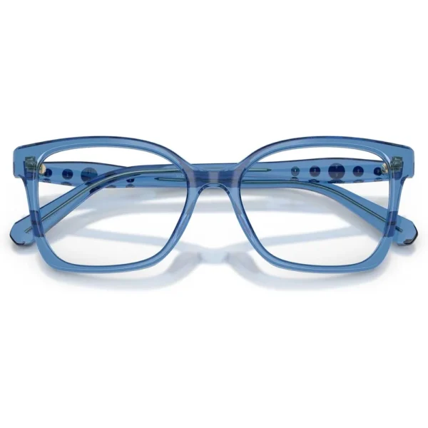 SWAROVSKI MONTURA CUADRADO SK2061 53 MM MUJER | TRANSPARENT BLUE/DEMO LENS