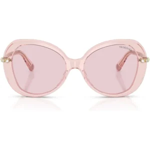 SWAROVSKI LENTES DE SOL SK6059 55 MM MUJER | TRANSPARENT PINK/PHOTOCHROMIC PINK TO DARK PINK POLARIZED