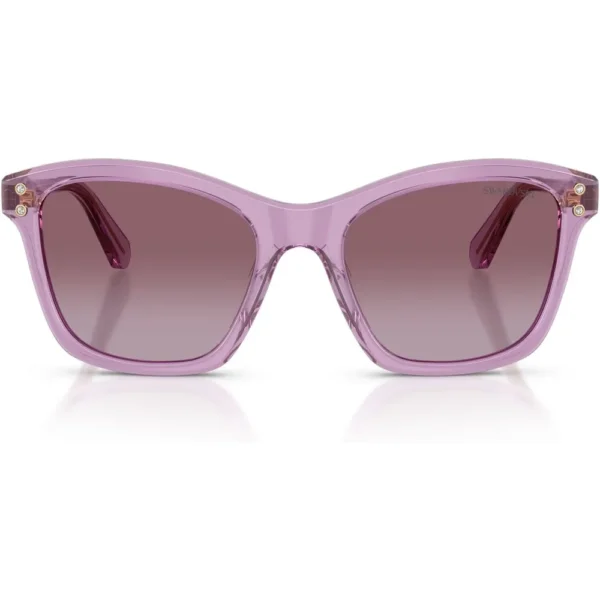 SWAROVSKI LENTES DE SOL CUADRADO SK6063F 54 MM MUJER | TRANSPARENT AMETHYST/VIOLET GRADIENT