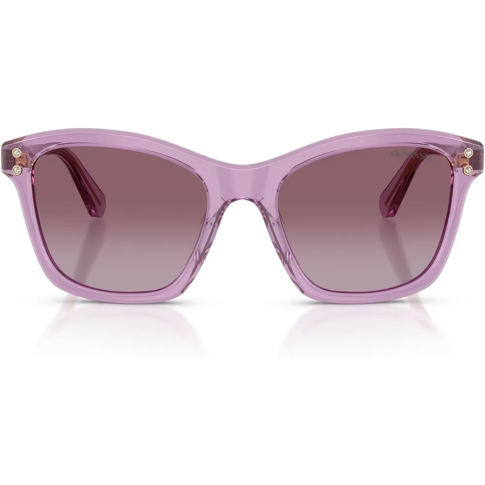 SWAROVSKI LENTES DE SOL CUADRADO SK6063F 54 MM MUJER | TRANSPARENT AMETHYST/VIOLET GRADIENT