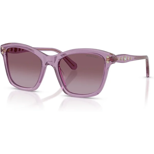 SWAROVSKI LENTES DE SOL CUADRADO SK6063F 54 MM MUJER | TRANSPARENT AMETHYST/VIOLET GRADIENT