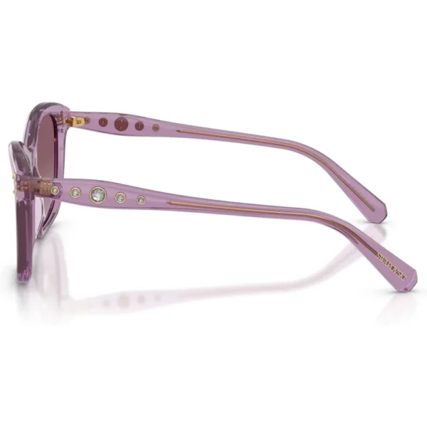 SWAROVSKI LENTES DE SOL CUADRADO SK6063F 54 MM MUJER | TRANSPARENT AMETHYST/VIOLET GRADIENT