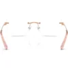 SWAROVSKI MONTURA SK1038 54 MM MUJER | ROSE GOLD/DEMO LENS