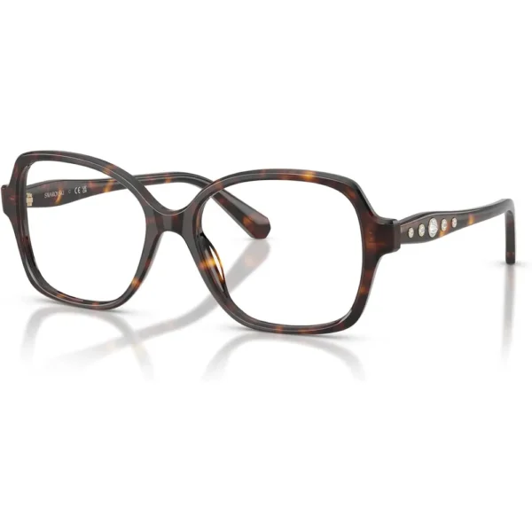 b0gl4zkxwh_1_webp.webp SWAROVSKI MONTURA CUADRADO SK2063 56 MM MUJER | HAVANA/DEMO LENS