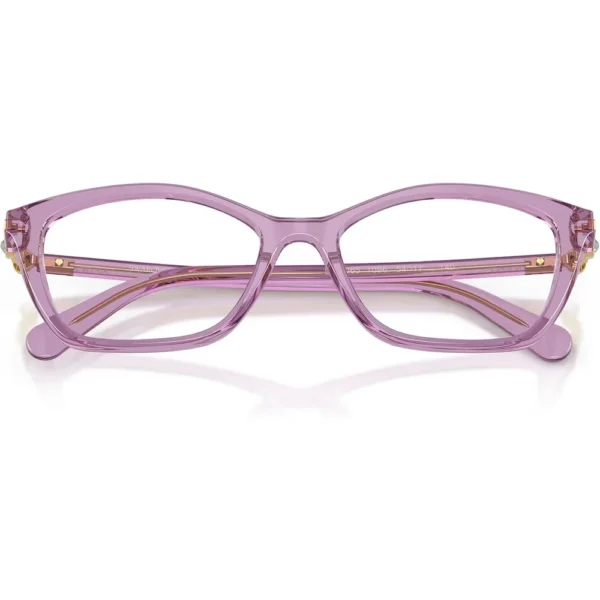 SWAROVSKI MONTURA CUADRADO SK2065 52 MM MUJER | TRANSPARENT AMETHYST/DEMO LENS