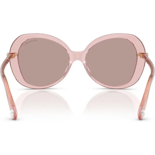 SWAROVSKI LENTES DE SOL SK6059 55 MM MUJER | TRANSPARENT DARK PINK/LIGHT PURPLE BROWN