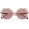 SWAROVSKI LENTES DE SOL SK6059 55 MM MUJER | TRANSPARENT DARK PINK/LIGHT PURPLE BROWN