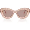 SWAROVSKI LENTES DE SOL SK6060 49 MM MUJER | TRANSPARENT PINK/LIGHT PURPLE BROWN