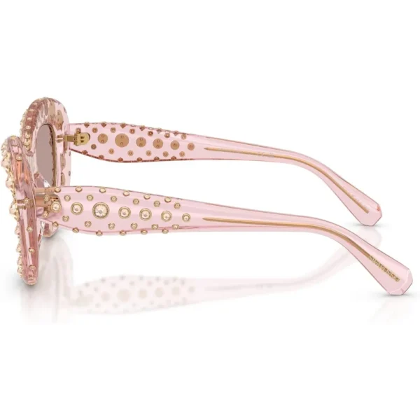 SWAROVSKI LENTES DE SOL SK6060 49 MM MUJER | TRANSPARENT PINK/LIGHT PURPLE BROWN